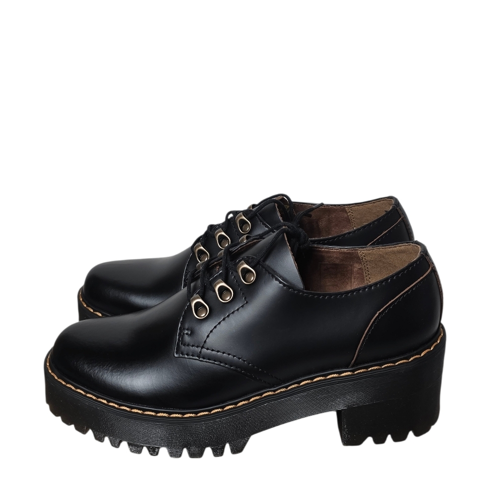 Dr. Martens Leona Lug Sole Platform Shoes Sz 9 - Picture 8 of 13